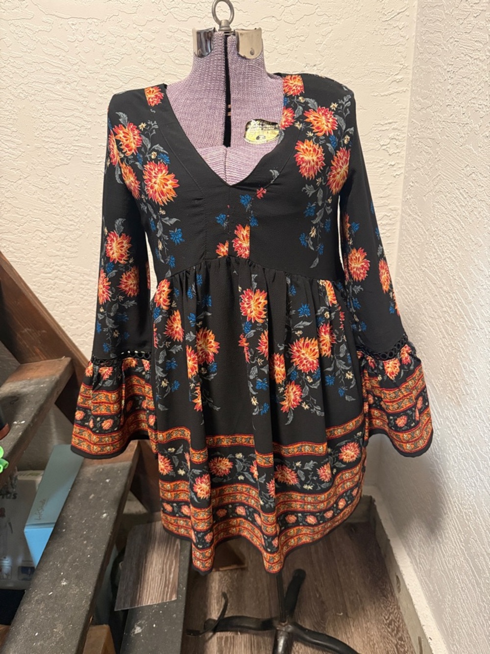 Love Riche Black Garment with Pink Tag Accent